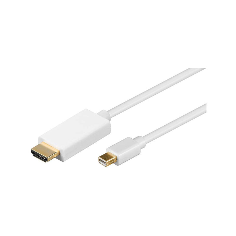 DisplayPort Mini til HDMI kabel, hvid, 2 m