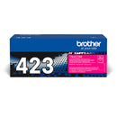 Brother TN-423M Toner Cartridge, High Yield, Magenta, Brother Genuine Supplies, TN423M