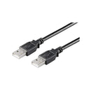 USB 2.0 cable, (bulk good), A' male to 'A' male USB AA 300 LC HiSpeed 2.0 black 3m