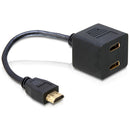 KOMQI DELOCK Adapter HDMI Stecker zu 2x HDMI Buchse