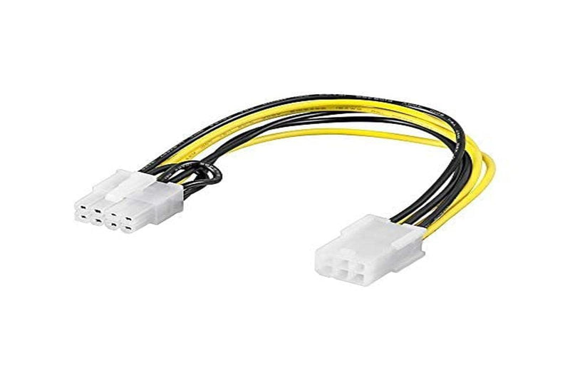 Strøm kabel PCI Express, 6 pol hun til 8 pol han