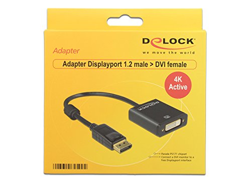DisplayPort til DVI 24+5 aktiv adapter 4K