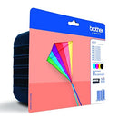 Brother LC-223 inktcartridge zwart en drie kleuren standard capacity 1-pack blister zonder alarm