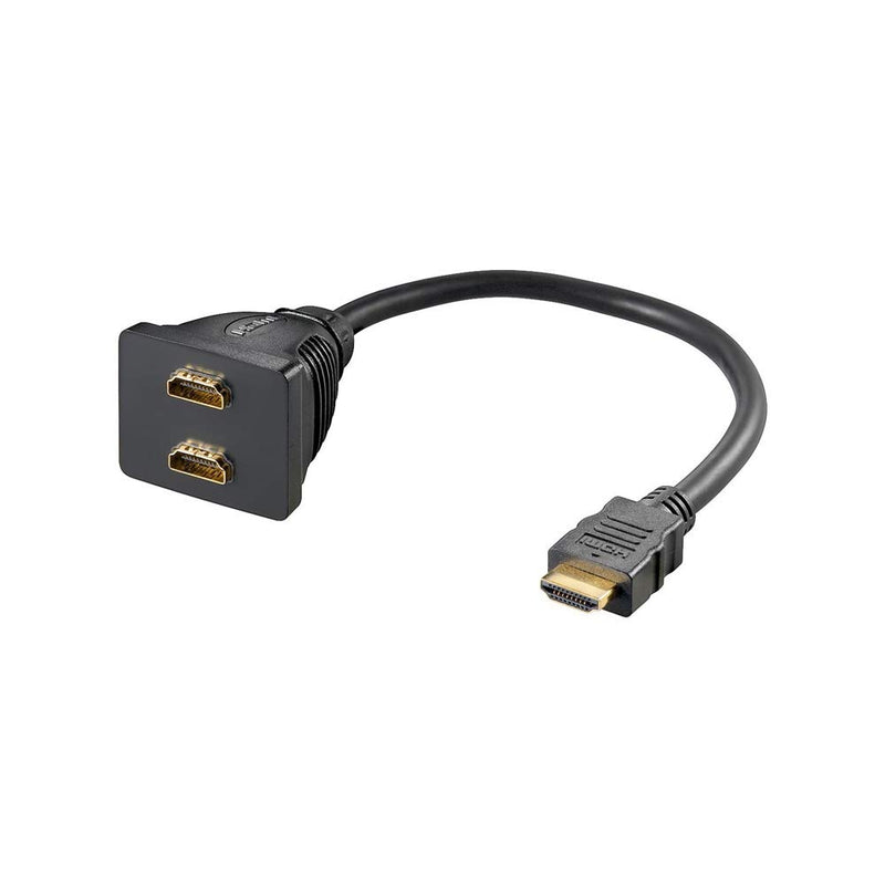 Goobay 68784 HDMI Cable Adapter, Gold-Plated, Female, Type A