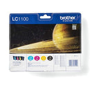 Brother LC-1100BK/LC-1100C/LC-1100M/LC-1100Y Inkjet Cartridges, Black/Cyan/Magenta/Yellow, Multi...