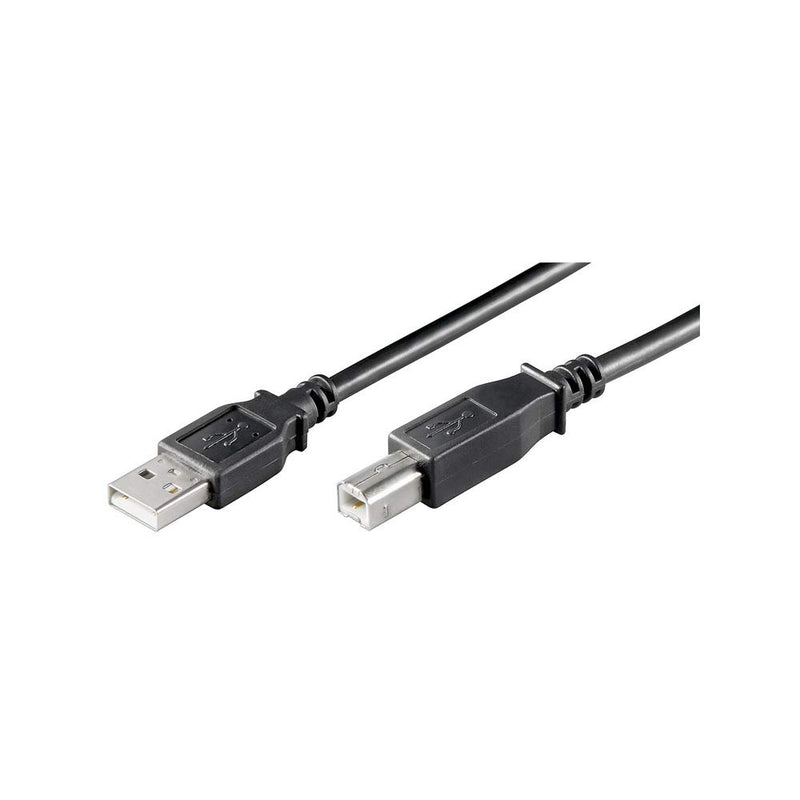 USB2 forb. kabel, A-han/B-han, sort, 1,8 m