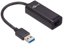 USB3.0 til RJ45 10/100/1000 Ethernet adapter Sort