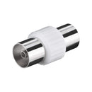 Goobay 11536 Coaxial adapter: Coaxial female > Coaxial female - plastic