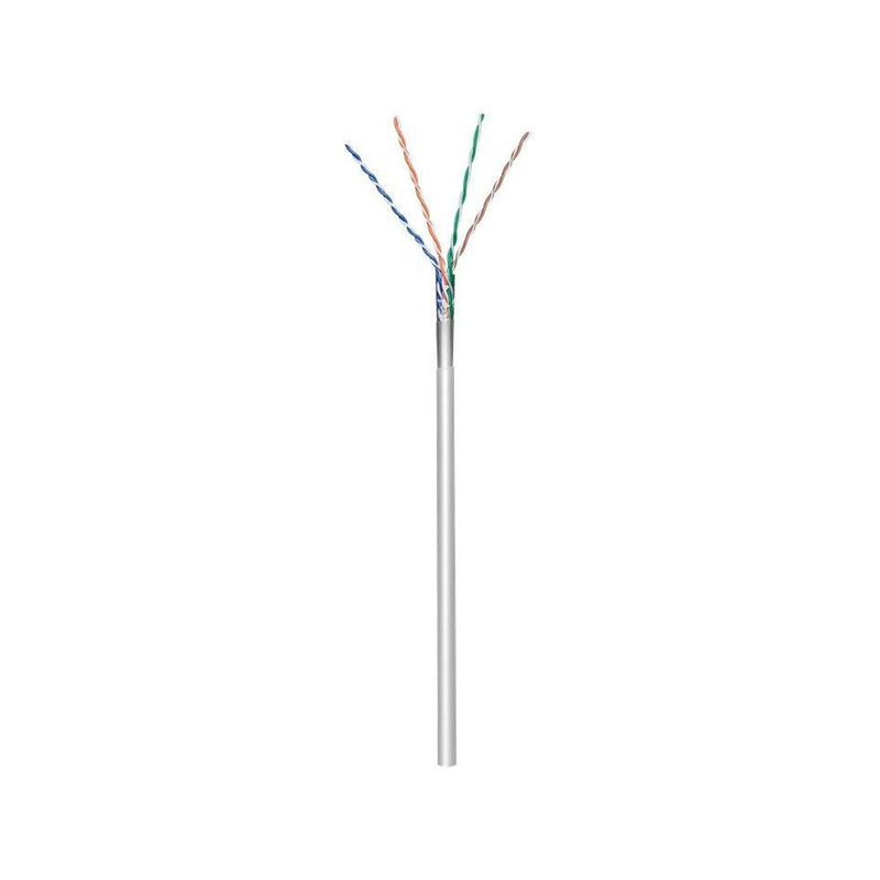 Patch kabel (blød), grå F/UTP CAT5E, 100 m på spole, 100% Cu