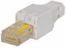 Intellinet RJ45 Modular Plug, Toolless Connector, Cat5/5e/6, 22-26 AWG Solid and Stranded UTP Ca...