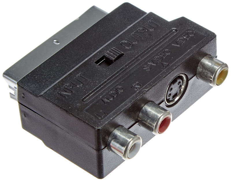 Scart kopieringsadapter han, audio/video+S-VHS