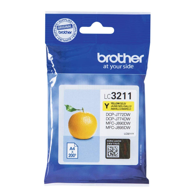 Brother LC-3211Y blækpatron Original Standard udbytte Gul