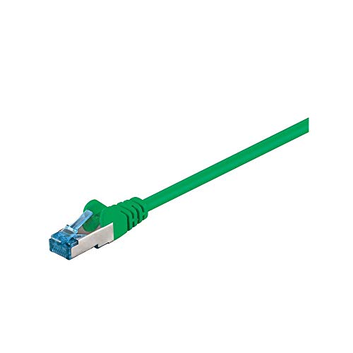 Patch kabel, S/FTP CAT6A, 15 m, grøn