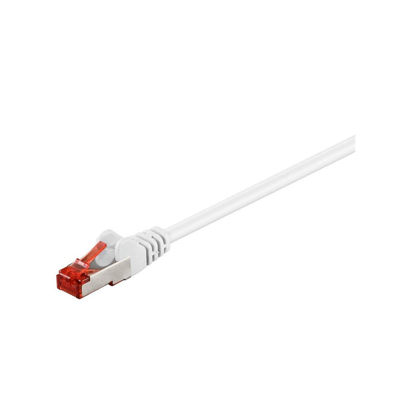 Patch kabel, S/FTP CAT6, 1 m, hvid