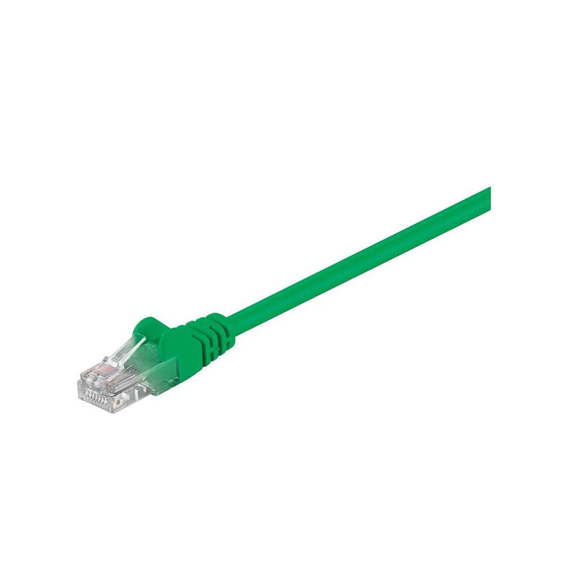 Patch kabel, UTP CAT5E, grøn, 0,25 m