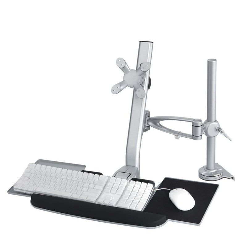 Newstar FPMA-D1020KEYB Desk Mount (clamp) for a Monitor (10-24" screen), Keyboard & Mouse (Heigh...