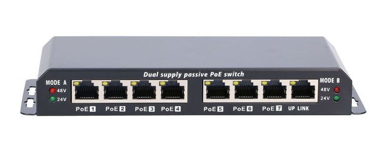 EXTRALINK POE SWITCH 8-7 PORT 24V 90W