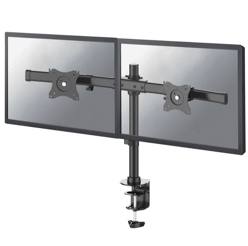 Newstar Tilt/Turn/Rotate Dual Desk Mount (clamp & Grommet) for Two 10-27" Monitor Screens, Height A