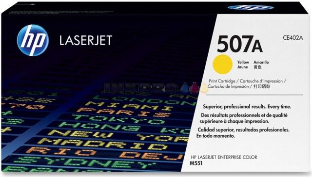 HP Toner 507A Yellow LaserJet Enterprise 500 color M551n 6000 sider