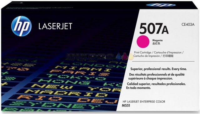 HP Toner 507A magenta LaserJet Enterprise 500 color M551n 6000 sider