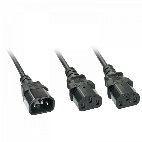 IEC 2 way mains cable, 2m