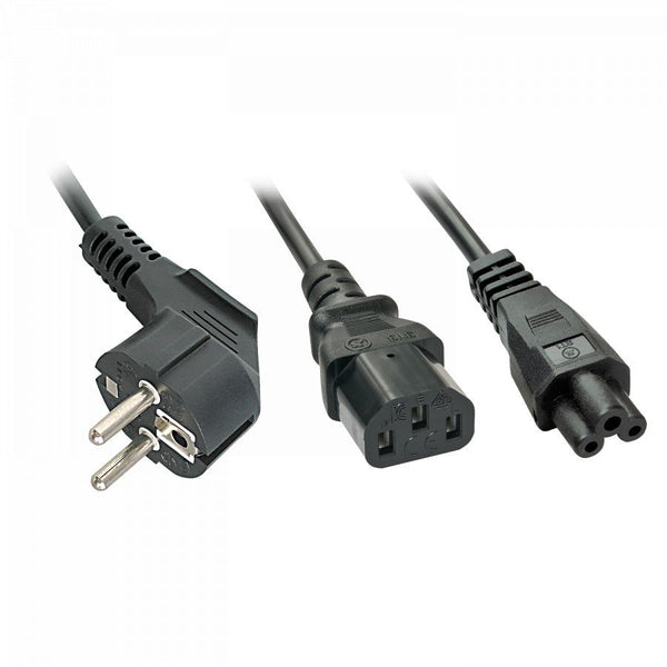 Schuko Y cable to IEC C13 & C5