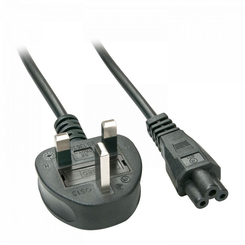 UK Mains Power Lead, 2m, black