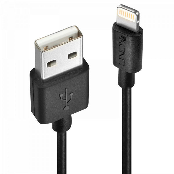 USB to Lightning Cable, Black, 0.5m