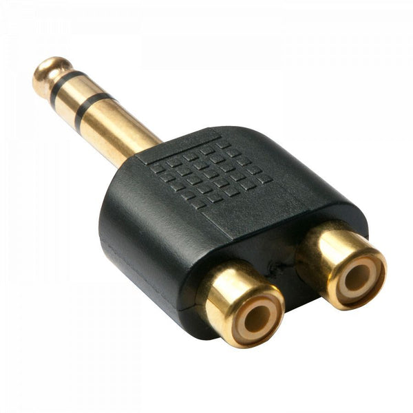 2xRCA to 6,35mm Stereo Adapter