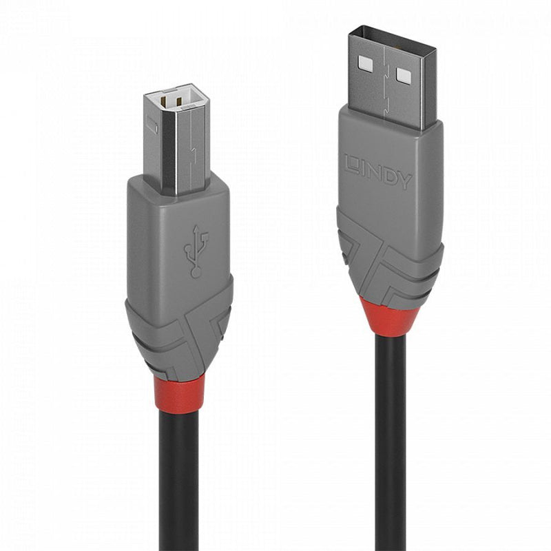 2m USB 2.0 Type A to B Cable, Anthra Line