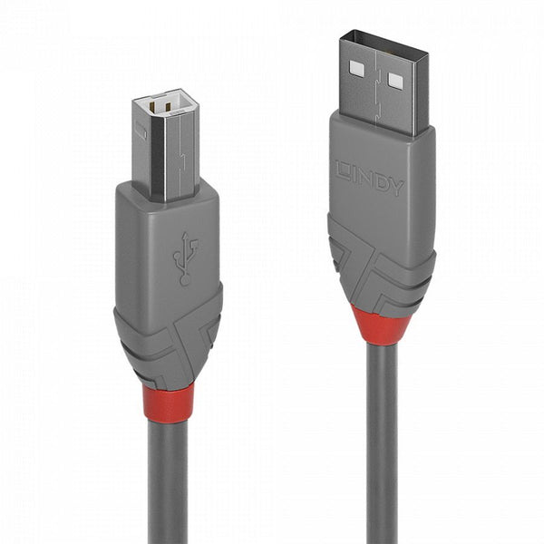 2m USB 2.0 Type A to B Cable, Anthra Line