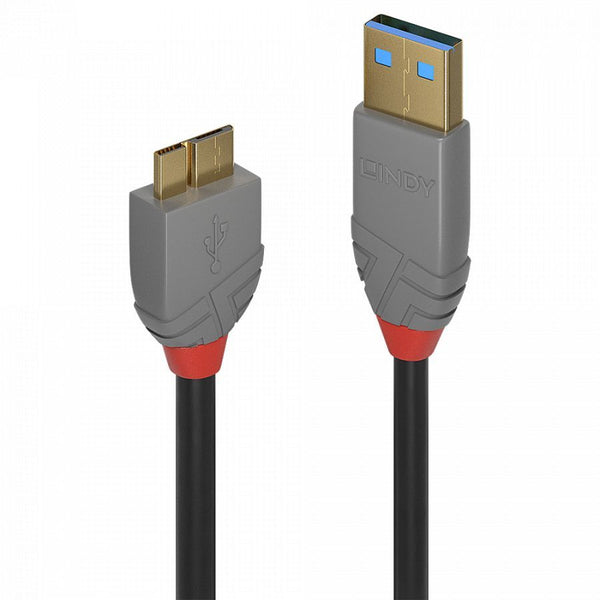 2m USB 3.0 Type A to  Micro-B Cable, Anthra Line