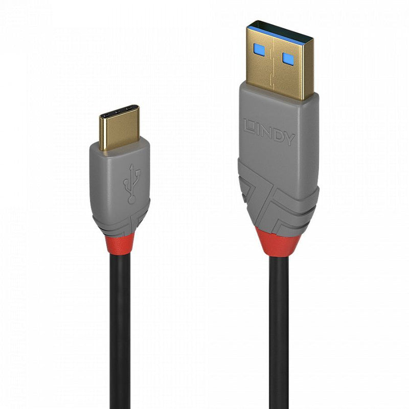 2m USB 2.0 Type A to C Cable, Anthra Line