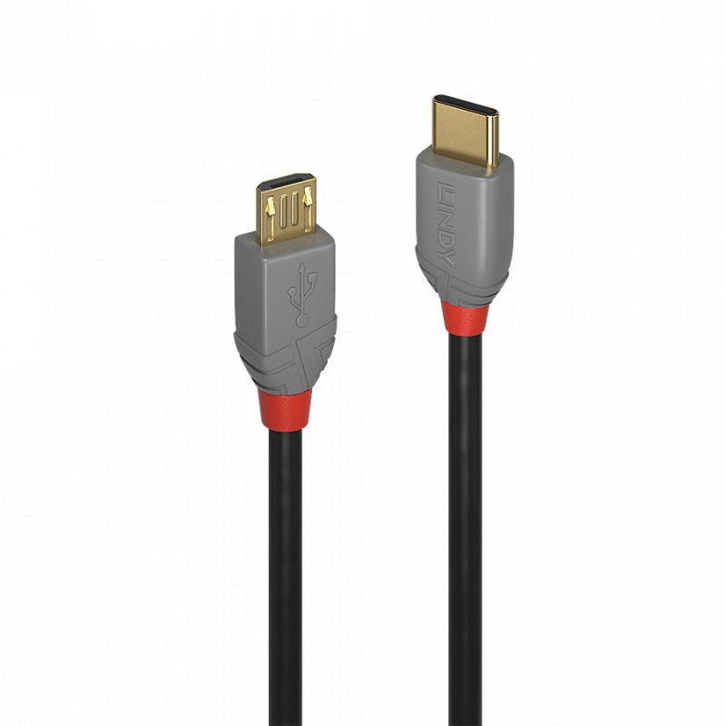 2m USB 2.0 Type C to Micro-B Cable, Anthra Line