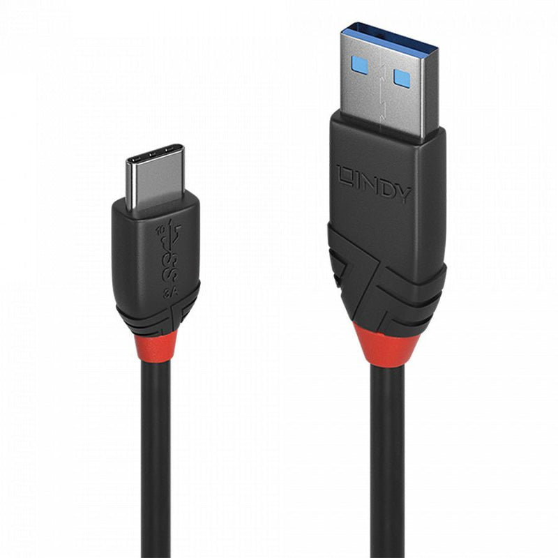 1m USB 3.1 Type A to C Cable 3A, Black Line