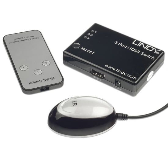 3 Port HDMI Switch Remote Inc IR Extension Eye