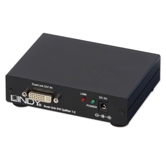 2 Port DVI-D DL Splitter Supports Dual Link 2560 x 1600