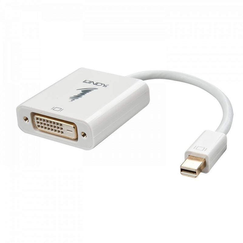 Mini-DP to DVI-D Adapter, Active, White