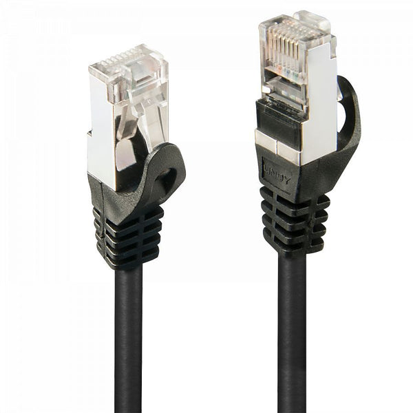 Cat.5e F/UTP Cable, black, 0.5m