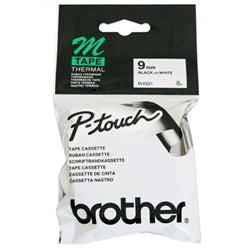 Brother Tape 9 mm Sort/hvid