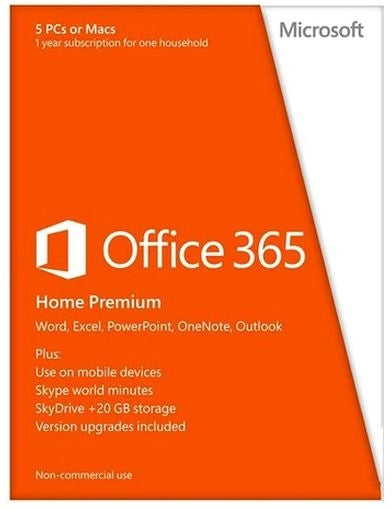 Office 365 Home ESD Medialess 1 års abo 5user
