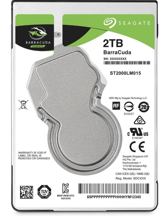 Seagate Barracuda 2.5" 2.5" 2000 GB Serial ATA III