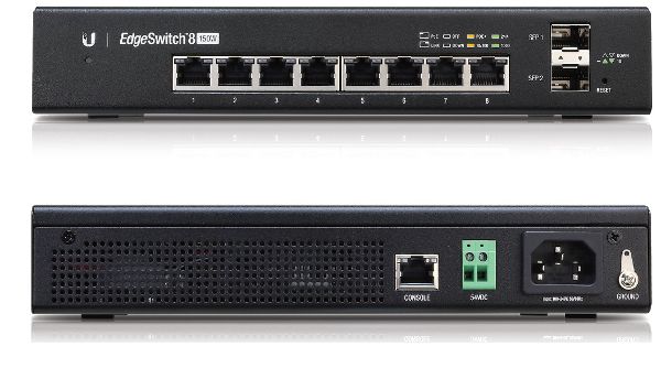 Ubiquiti EdgeSwitch 8 port 150W - 24V POE