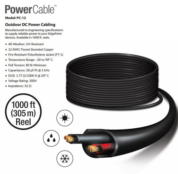 Ubiquiti Outdoor DC Power Cable 305M