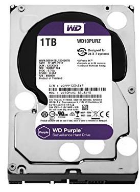WD Purple 1TB SATA, Video HDD, 64MB 24/7