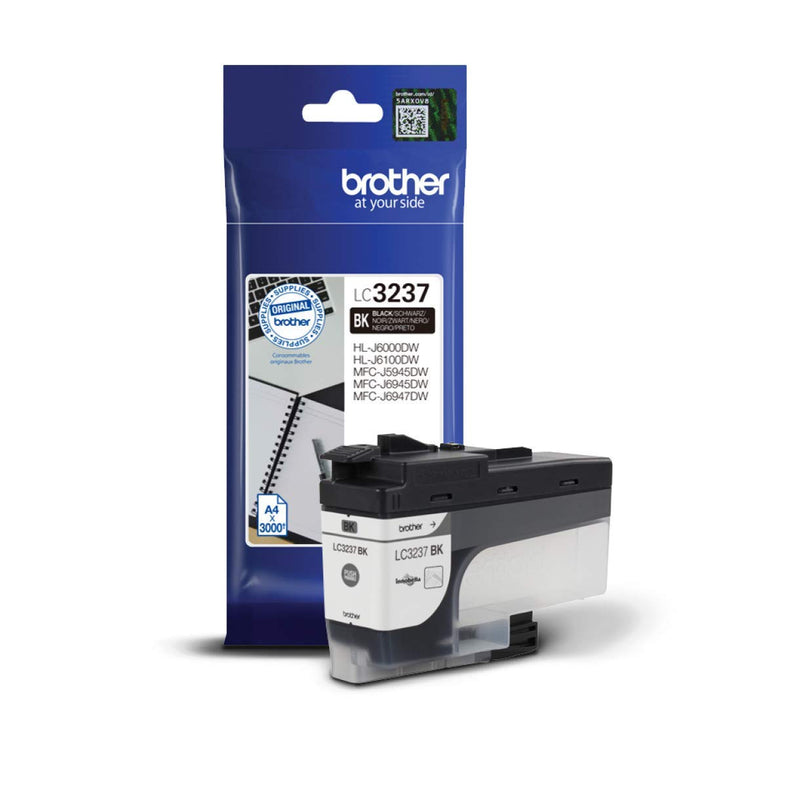 Brother LC-3237BK sort blæk