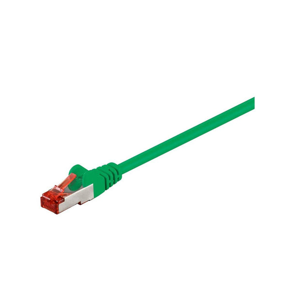 Patch kabel, S/FTP CAT6, 0,5 m, grøn