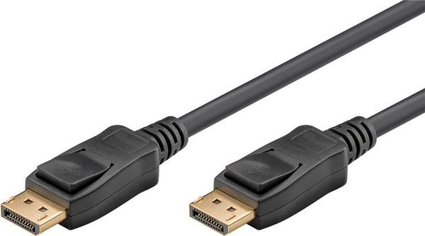 DisplayPort kabel, 8K/60Hz DisplayPort han/han m. lås, 3 m