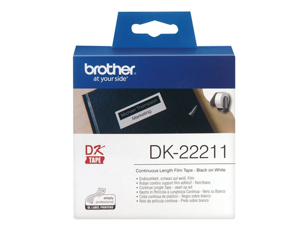Hvid plastik tape 29 mm  15,2m
