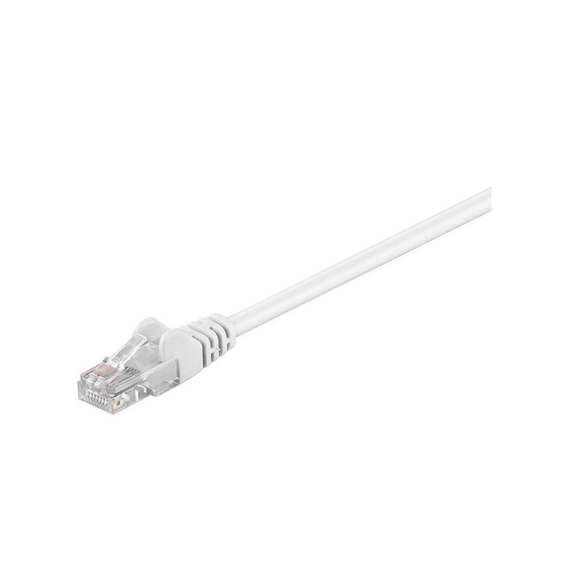 Patch kabel, UTP CAT5E, hvid, 0,5 m